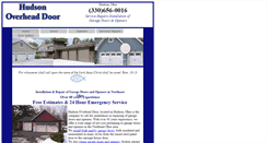 Desktop Screenshot of hudsonoverheaddoors.com